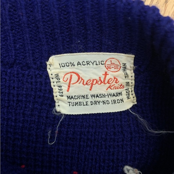 Prepster knits vintage sweater 1940’s 1950’s crewneck - Picture 2 of 8